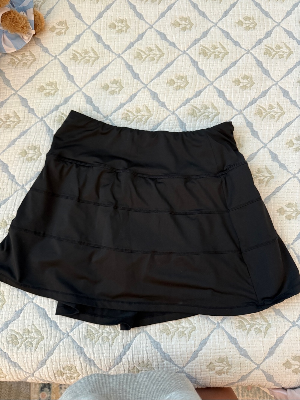 CRZ YOGA Black Women's Athletic Skort with Built-In Shorts